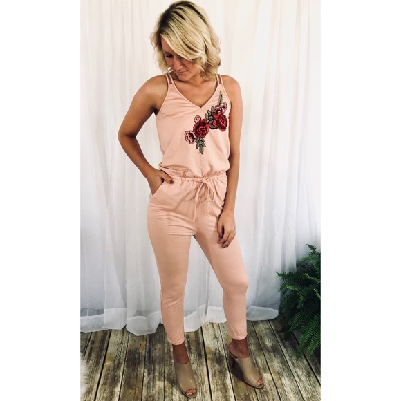 Pants & Jumpsuits Blush Pink Jumpsuit Poshmark